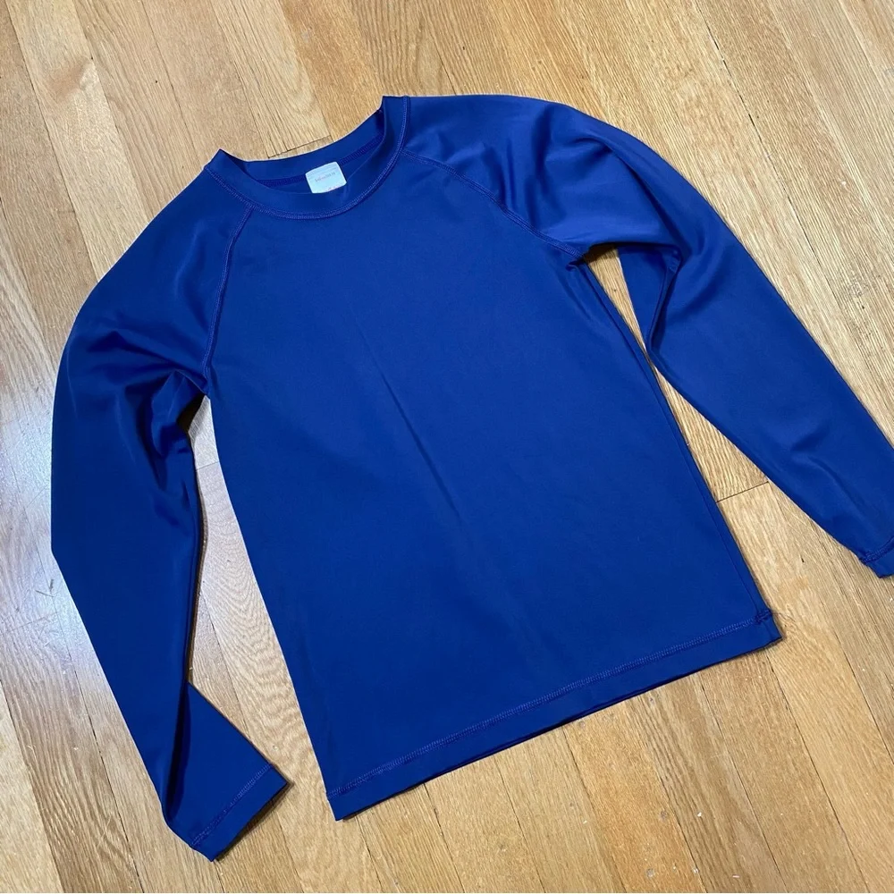 Hanna Andersson Blue Longsleeve Swim Rash Guard US 10